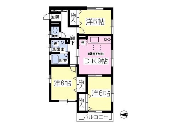 ピースファミリーの物件間取画像